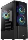 AeroCool Quantum - MDT - ATX - Seitenteil mit Fenster (gehrtetes Glas) - no power supply (ATX) - Schwarz - USB/Audio (ACCM-PV30133.11)