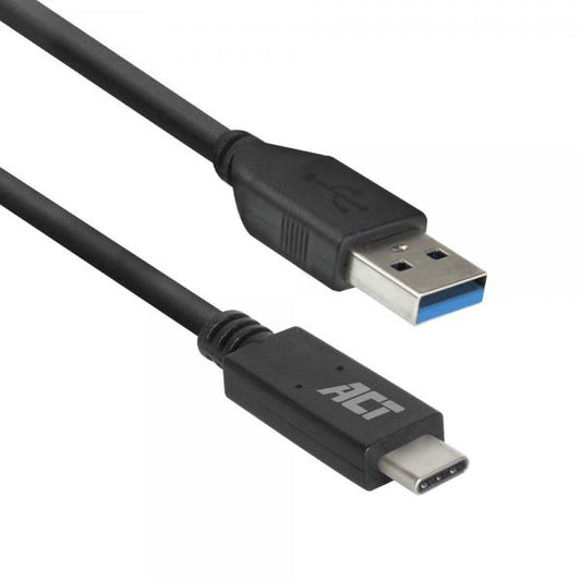 ACT AC7417 cavo USB 2 m USB 3.2 Gen 1 (3.1 Gen 1) USB C USB A Nero