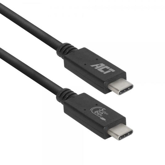 ACT AC7401 cavo USB 1 m USB 3.2 Gen 1 (3.1 Gen 1) USB C Nero