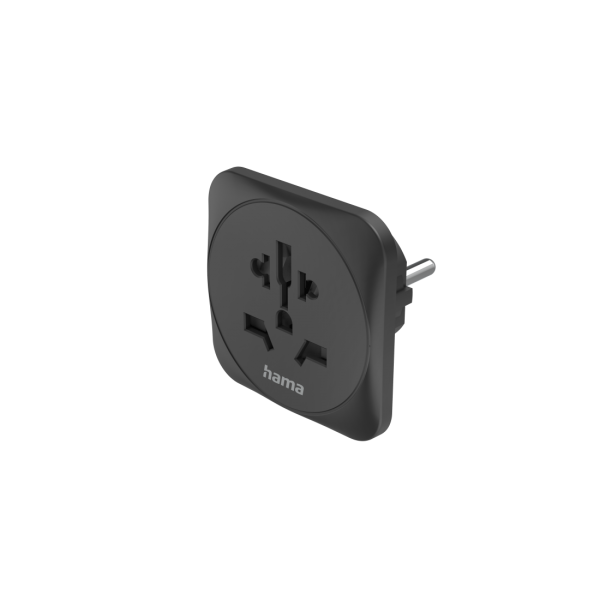 Hama 00223454 adattatore per presa di corrente Universale Nero