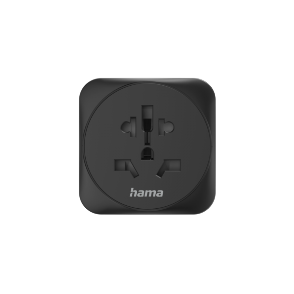 Hama 00223454 adattatore per presa di corrente Universale Nero