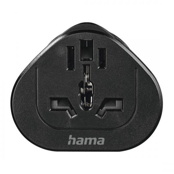 Hama 00223454 adattatore per presa di corrente Universale Nero
