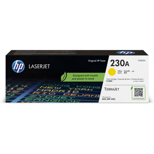 HP 230A Yellow Original LaserJet Toner Cartridge (HP 230A YELLOW ORIGINAL - LASERJET TONER CARTRID)