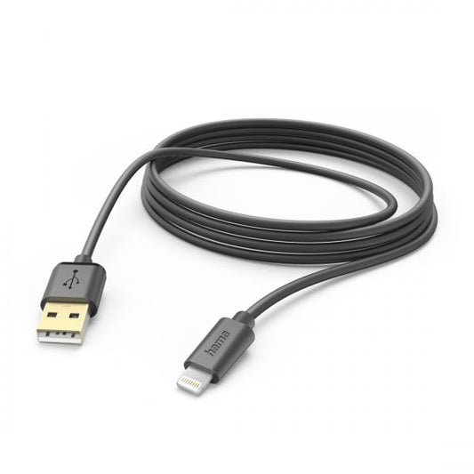Hama 00201582 cavo USB 3 m USB 2.0 USB A Lightning Nero