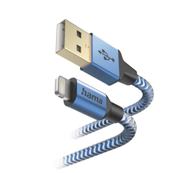 Hama Reflective 1,5 m Blu