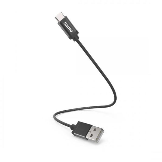 Hama 00201600 cavo USB 0,2 m USB 2.0 USB A USB C Nero
