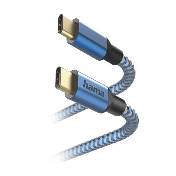Hama Reflective cavo USB 1,5 m USB 2.0 USB C Blu