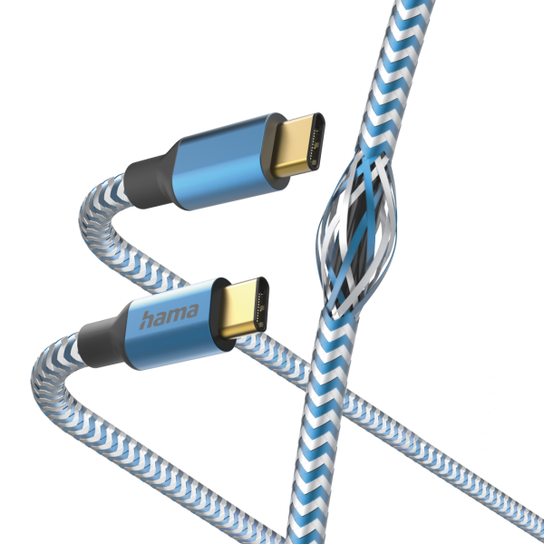 Hama Reflective cavo USB 1,5 m USB 2.0 USB C Blu