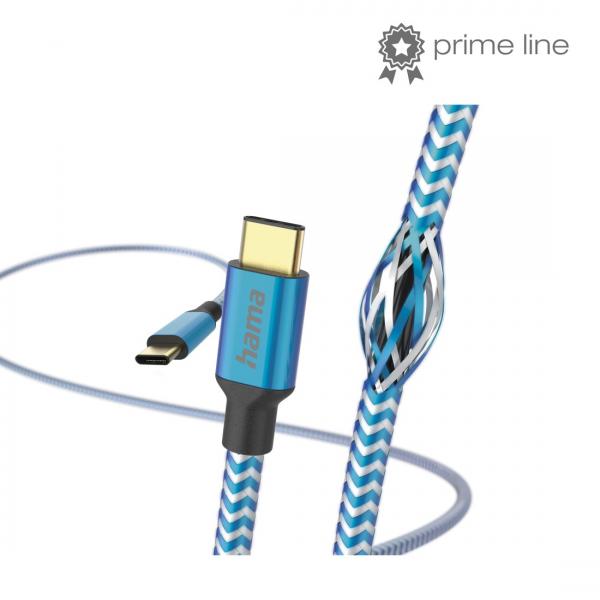 Hama Reflective cavo USB 1,5 m USB 2.0 USB C Blu