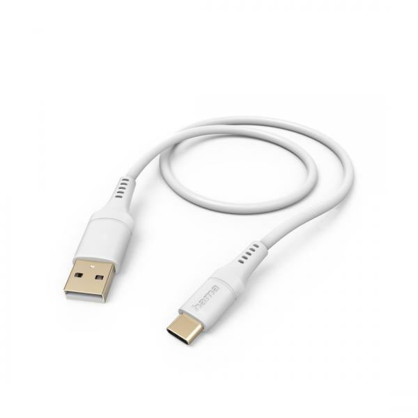 Hama Flexible cavo USB 1,5 m USB 2.0 USB A USB C Bianco