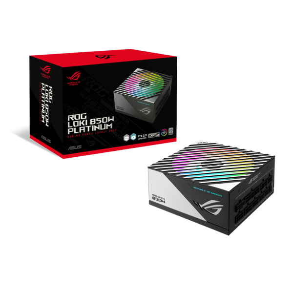 ASUS ROG Loki SFX-L 850W Platinum alimentatore per computer 24-pin ATX Nero, Argento