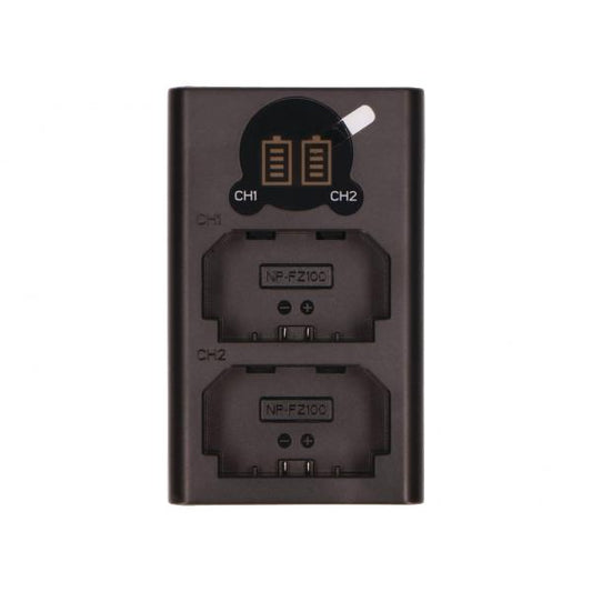 2-Power DBC6261A carica batterie (Digital Camera USB Dual Battery Charger)