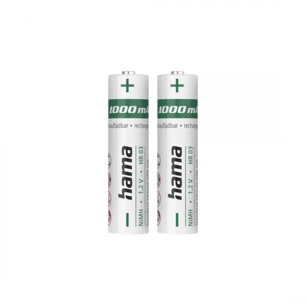 Hama 00223524 batteria per uso domestico Batteria ricaricabile Mini Stilo AAA Nichel-Metallo Idruro (NiMH)