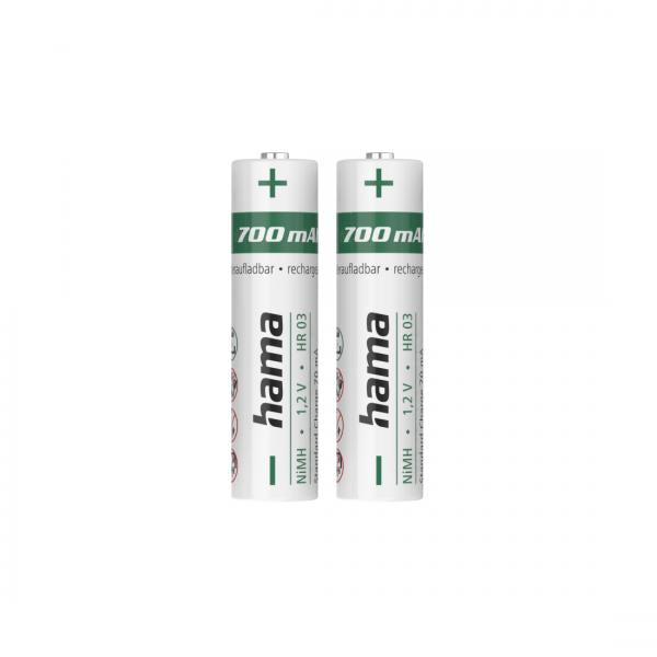 Hama 00223525 batteria per uso domestico Batteria ricaricabile Mini Stilo AAA Nichel-Metallo Idruro (NiMH)