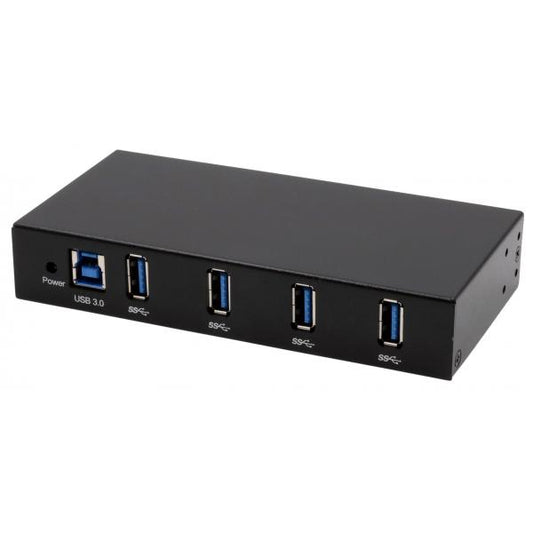 EXSYS EX-11234HMS hub di interfaccia USB 3.2 Gen 1 (3.1 Gen 1) Type-B 5000 Mbit/s Nero
