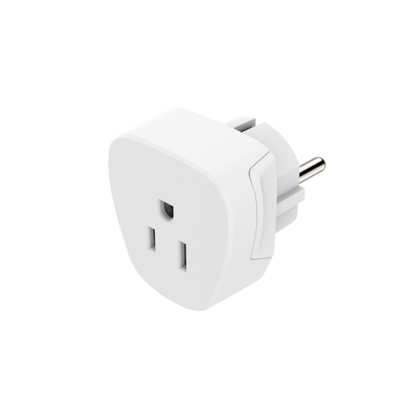 Hama 00223458 adattatore per presa di corrente Tipo E/F ibrido Bianco