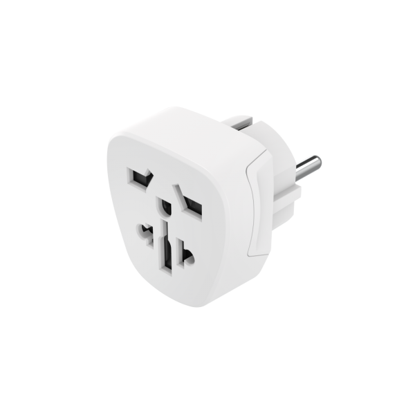 Hama 00223456 adattatore per presa di corrente Tipo E/F ibrido Universale Bianco