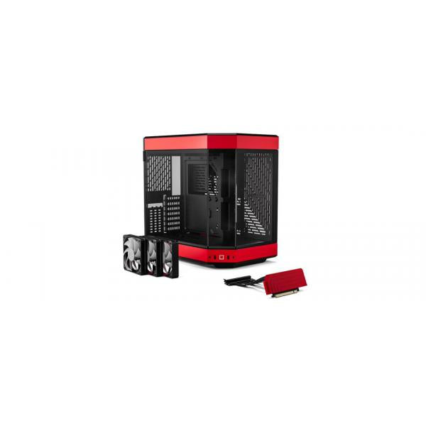 HYTE Y60 Midi Tower Nero, Rosso (HYTE Y60 MID TOWER CASE RED)