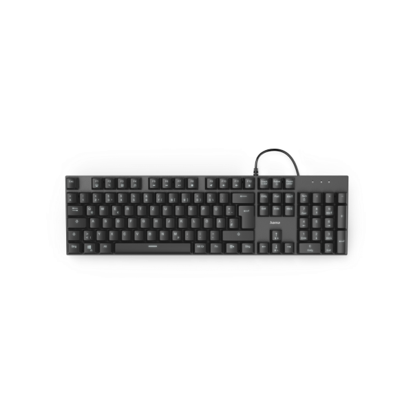 Hama MKC-650 tastiera USB QWERTZ Tedesco Antracite, Nero