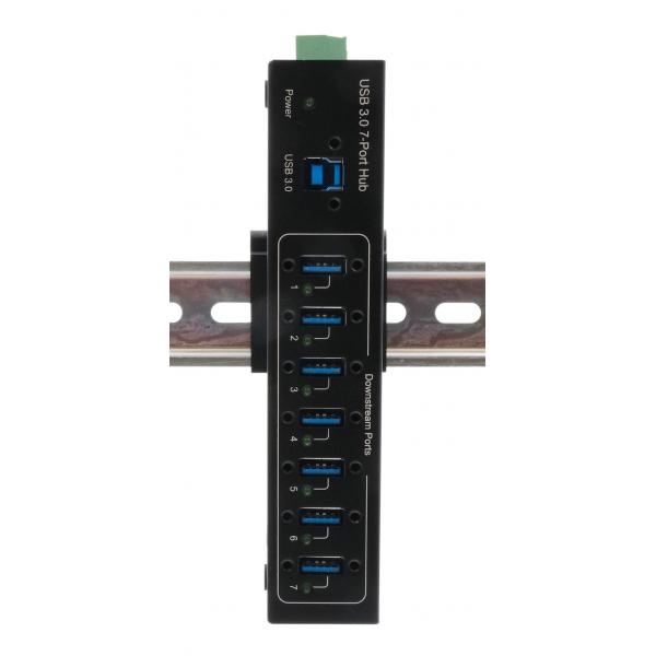 EXSYS EX-11227HMVS hub di interfaccia USB 3.2 Gen 1 (3.1 Gen 1) Type-B 5000 Mbit/s Nero