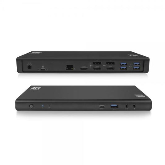 ACT AC7048 replicatore di porte e docking station per notebook Cablato USB 3.2 Gen 1 (3.1 Gen 1) Type-C Nero