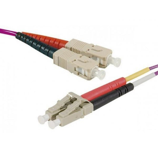 CUC Exertis Connect 392803 cavo a fibre ottiche 3 m SC/UPC LC/UPC OM4 Viola