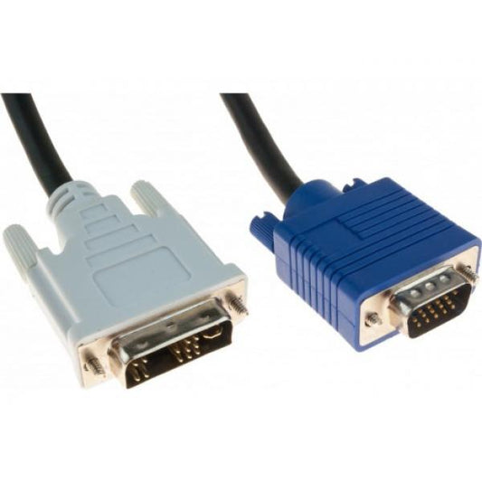 CUC Exertis Connect 127731 cavo e adattatore video 10 m DVI-A VGA (D-Sub) Nero, Blu, Bianco