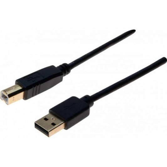 CUC Exertis Connect 532427 cavo USB 1 m USB 2.0 USB A USB B Trasparente