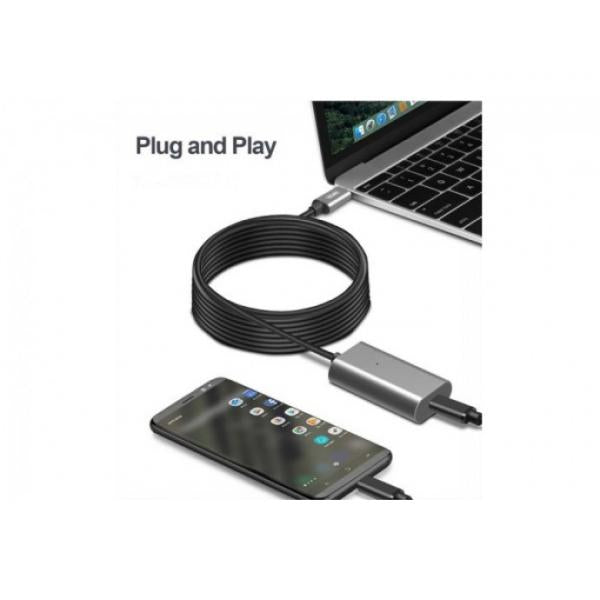 CUC Exertis Connect 149255 cavo USB 5 m USB 3.2 Gen 2 (3.1 Gen 2) USB C Nero, Grigio