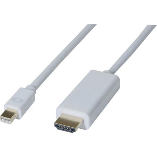 CUC Exertis Connect 128418 cavo e adattatore video 2 m HDMI tipo A (Standard) Mini DisplayPort Bianco
