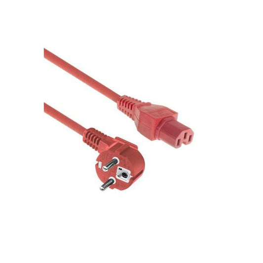 ACT AK5314 cavo di alimentazione Rosso 1 m CEE7/7 Accoppiatore C15