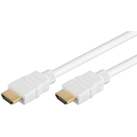Goobay 61021 cavo HDMI 3 m HDMI tipo A [Standard] Bianco (High Speed HDMI Cable with Ethernet)