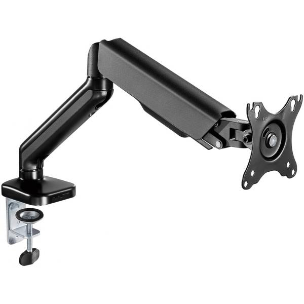Goobay 58530 Supporti a parete per TV 81,3 cm [32] Scrivania Nero (Goobay Monitorhalterung mit Gasdruckfe)