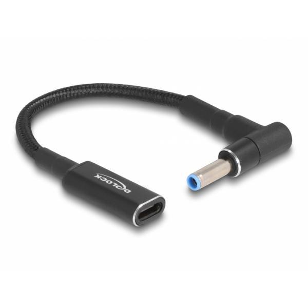 DeLOCK 60031 cavo di alimentazione Nero 0,15 m USB C 4.5 x 3.0 mm