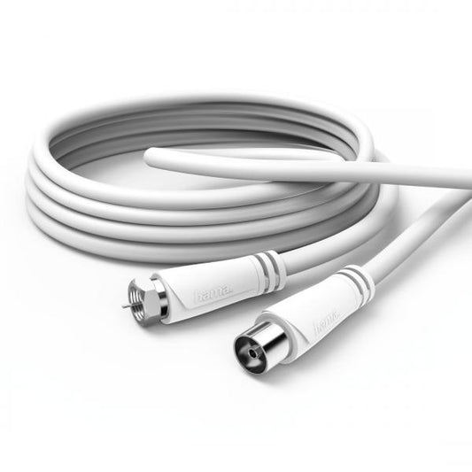 Hama 00179257 cavo coassiale 10 m Tipo F Bianco