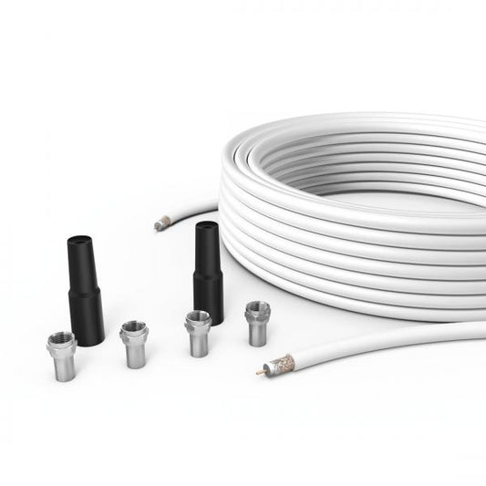 Hama 00179262 cavo coassiale 20 m Tipo F Bianco