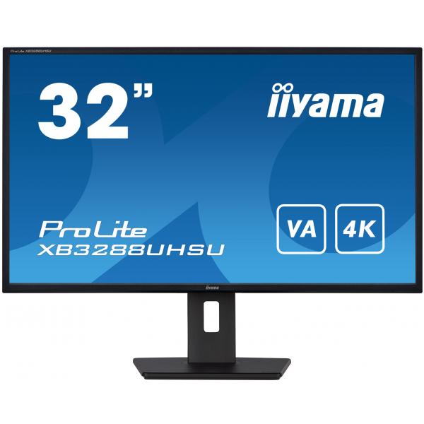 iiyama ProLite XB3288UHSU-B5 Monitor PC 80 cm [31.5] 3840 x 2160 Pixel 4K Ultra HD LCD Nero (iiyama ProLite XB3288UHSU-B5 - Monitor a LED - 32 [31.5 visualizzabile] - 3840 x 2160 4K @ 60 Hz - VA - 30