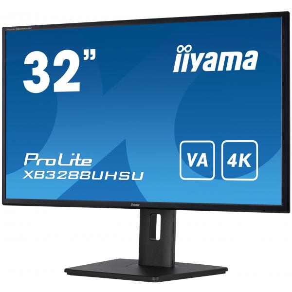 iiyama ProLite XB3288UHSU-B5 Monitor PC 80 cm [31.5] 3840 x 2160 Pixel 4K Ultra HD LCD Nero (iiyama ProLite XB3288UHSU-B5 - Monitor a LED - 32 [31.5 visualizzabile] - 3840 x 2160 4K @ 60 Hz - VA - 30