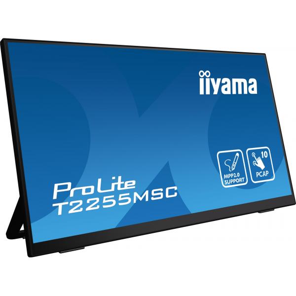 iiyama ProLite T2255MSC-B1 Monitor PC 54,6 cm [21.5] 1920 x 1080 Pixel Full HD LCD Touch screen Nero (iiyama ProLite T2255MSC-B1 22' PCAP Full HD Touchscreen with Kickstand and MPP2.0 Pen Support)