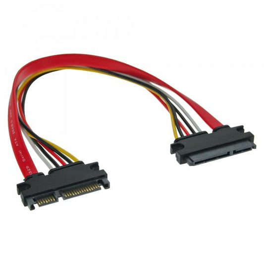 InLine Estensione di alimentazione interna SATA 6Gb/s+alim., M-F, 0,3m