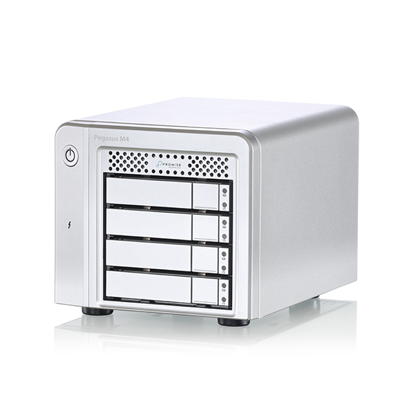 Promise Technology Pegasus M4 array di dischi 16 TB Tower Bianco