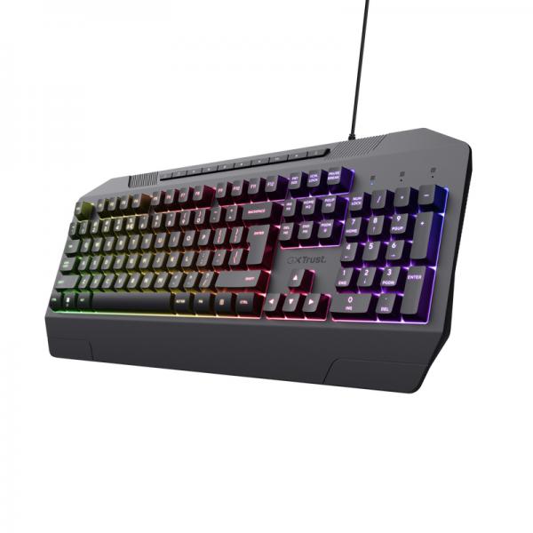Trust GXT 836 EVOCX tastiera USB Tedesco Nero