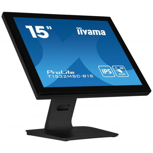 iiyama ProLite T1532MSC-B1S Monitor PC 38,1 cm [15] 1024 x 768 Pixel XGA LCD Touch screen Nero (ProLite T1532MSC-B1S Monitor - 15 Black Touchscreen Monitor VGA DisplayPort and HDMI)