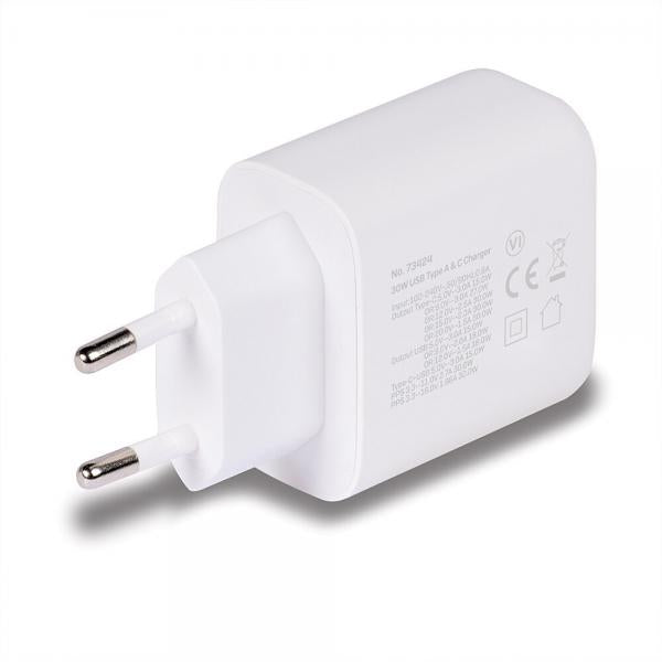 Lindy 73424 Caricabatterie per dispositivi mobili Universale Bianco AC Ricarica rapida Interno