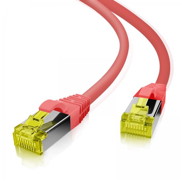 Helos 338723 cavo di rete Rosso, Giallo 7 m Cat6a S/FTP (S-STP)