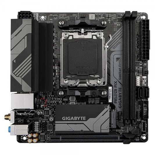 Gigabyte A620I AX 1.0 scheda madre AMD A620 Presa di corrente AM5 mini ITX