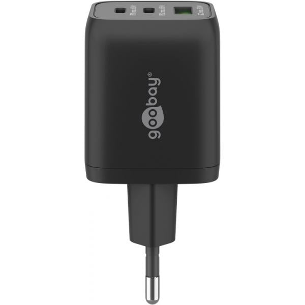 Goobay 64753 Caricabatterie per dispositivi mobili Cuffie, Smartphone, Tablet Nero AC Ricarica rapida Interno