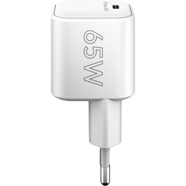 Goobay 65370 Caricabatterie per dispositivi mobili Cuffie, Computer portatile, Smartphone, Tablet Bianco AC Ricarica rapida Interno