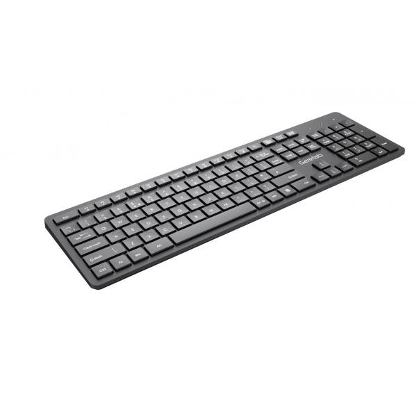 Gearlab GLB211302 tastiera USB QWERTY Inglese UK Nero
