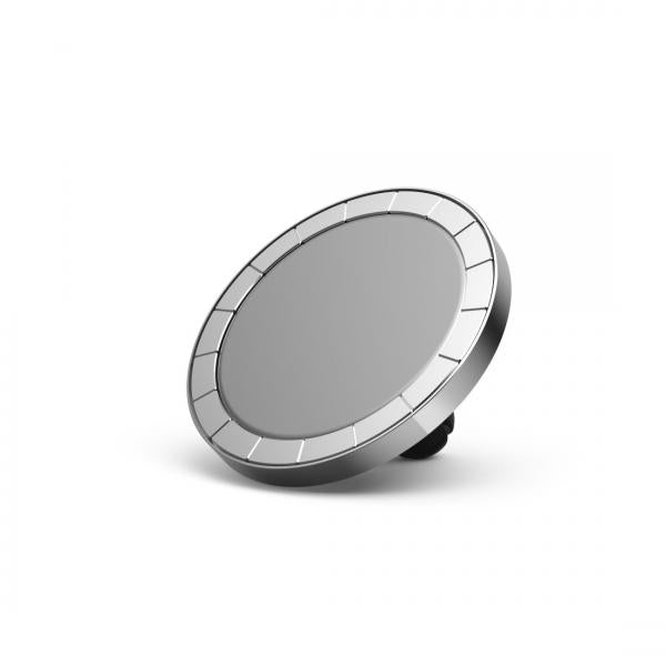 Hama 00210105 supporto per personal communication Supporto passivo Telefono cellulare/smartphone Nero, Argento (HAMA MagLine Phone Holder Magnetic Ven)